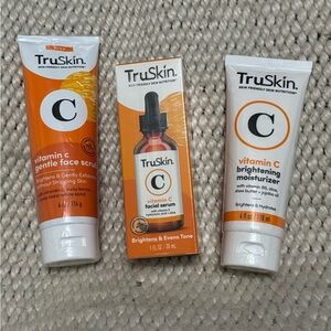 Brand new, sealed three piece TruSkin Vitamin C Skincare Set. Retail value $64.